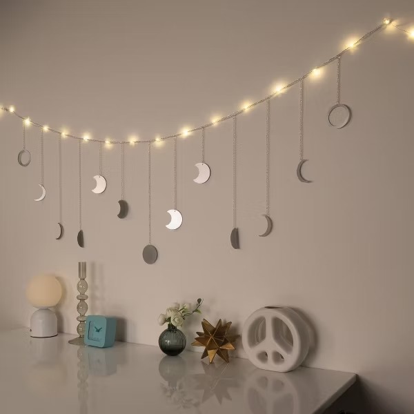 A String of Moon Phases for the Wall Above Your Altar