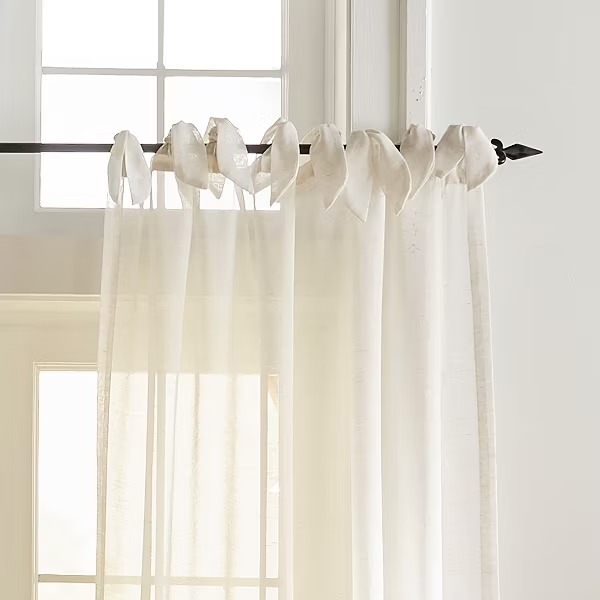 A Sheer Tie-Top Curtain That Actually Earns the Word Cottagecore